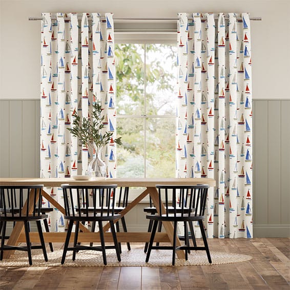 Colorized Sail Away Nautical Curtains 6241