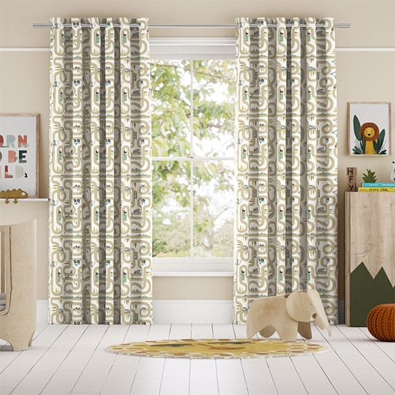 Colorized Road Trip Kiwi Crush Curtains 6243