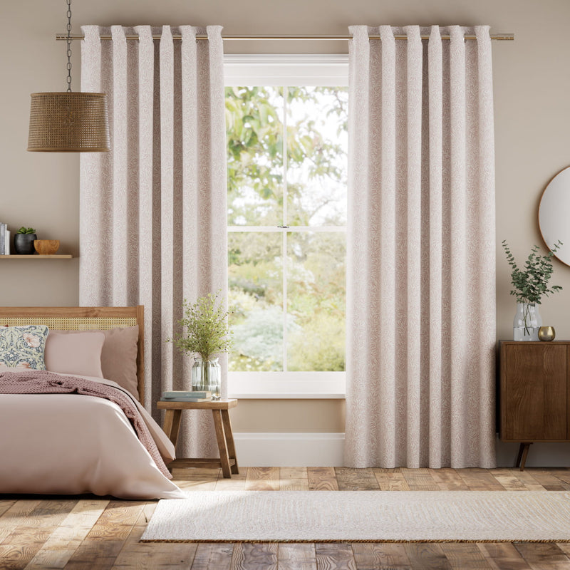 Colorized William Morris Willow Blush  Curtains 6244
