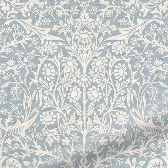 ColorizedPLA William Morris Blackthorn Blue Grey Curtains 6275