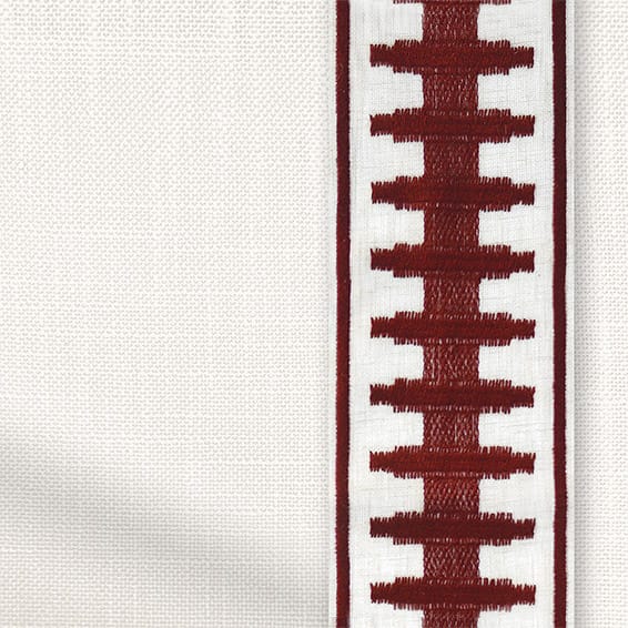 ColorizedPLA Bijou Linen Alabaster & Ascott Rouge Curtains 6313