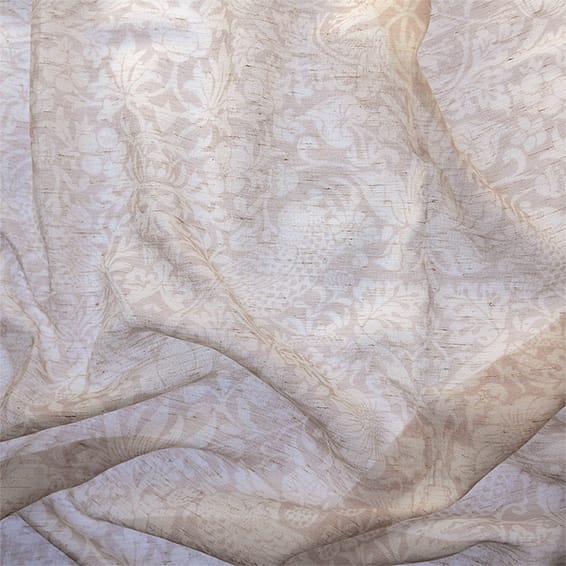 ColorizedPLA William Morris Strawberry Thief Voile Blush Curtains 6316