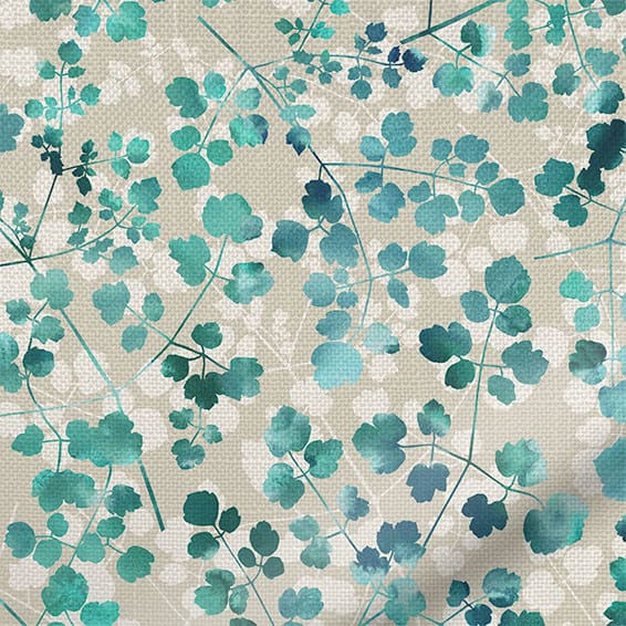 ColorizedPLA Rue Watercolour Teal Curtains 6326