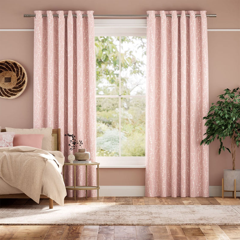Colorized Dockleaf Blush Curtains 6328