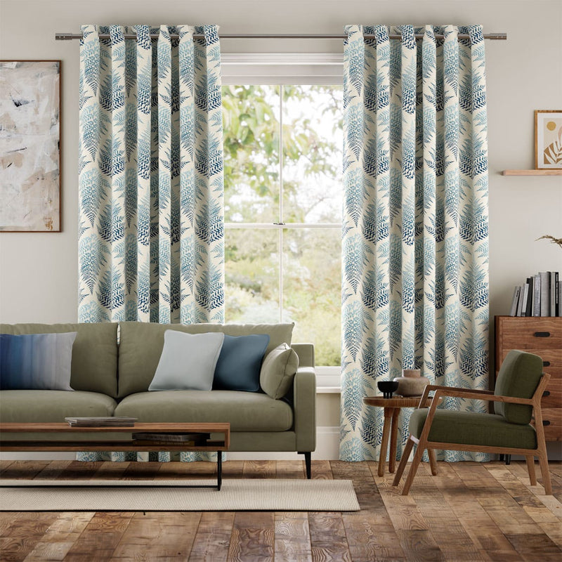 Colorized Filix Blue Curtains 6332