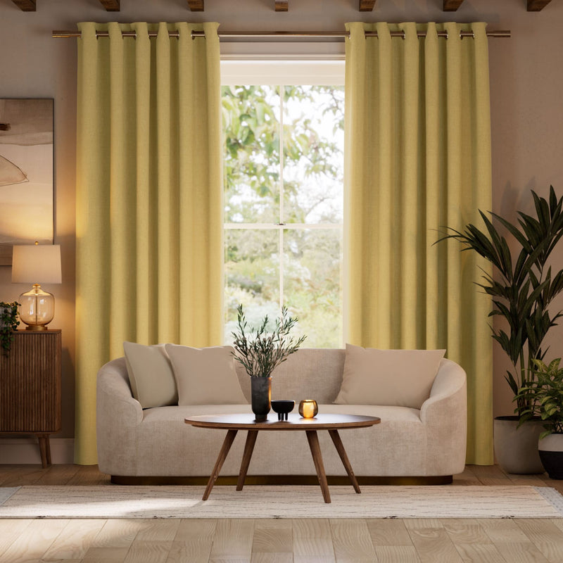 Colorized Sedona Blackout Citron Curtains 6345