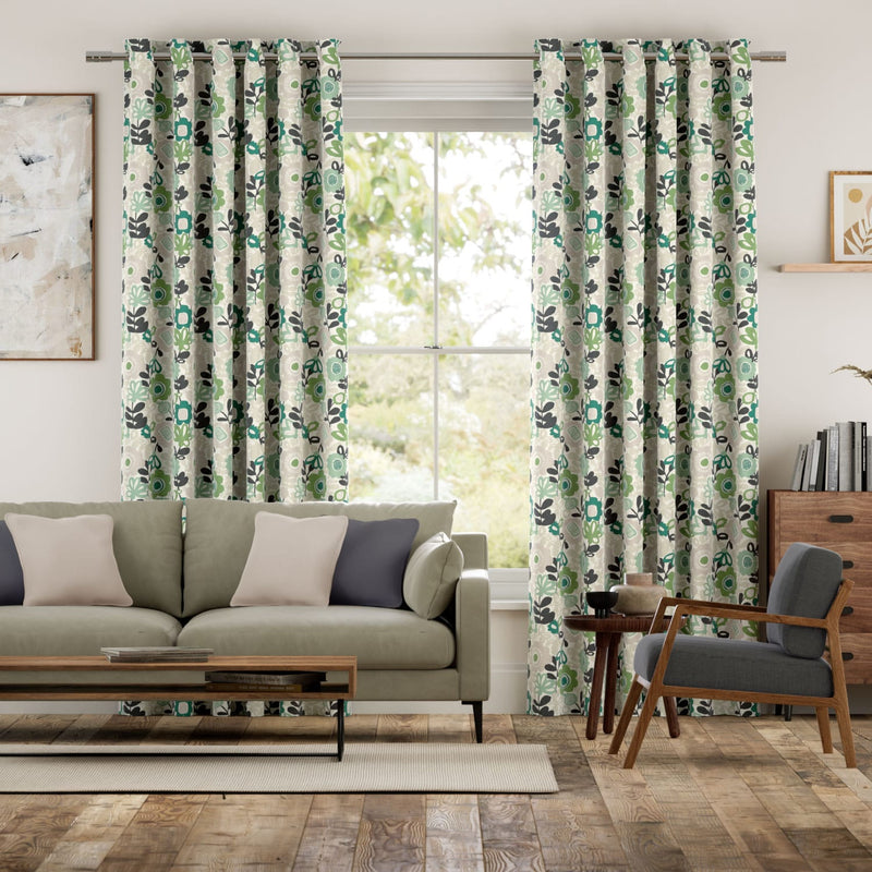Colorized Kukkia Shamrock Curtains 6429