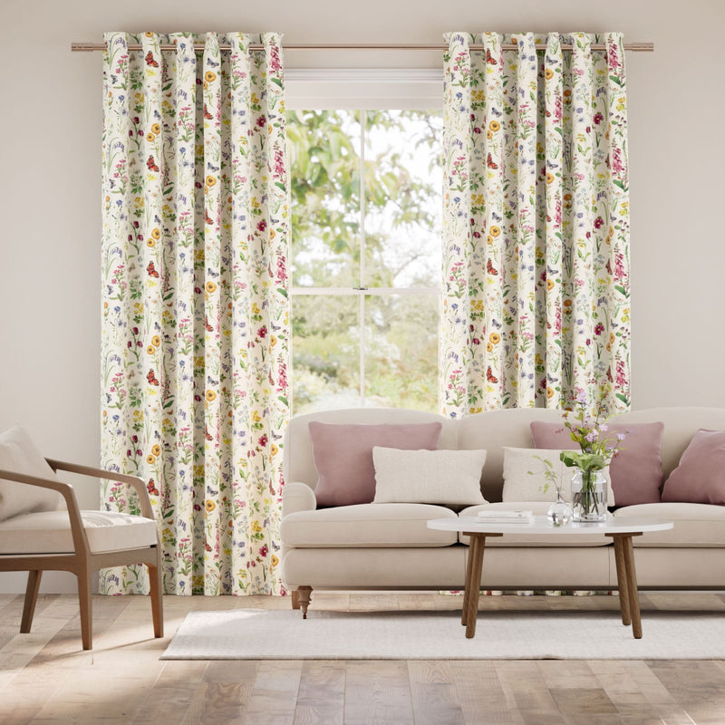 Colorized Wild Flowers Meadow Curtains 6431