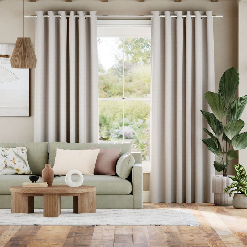 Colorized Etoile Warm Grey Curtains 6454