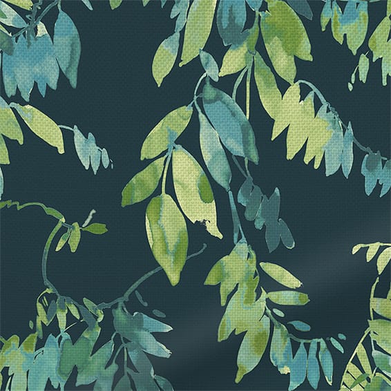ColorizedPLA Watercolour Canopy Teal Curtains 6476