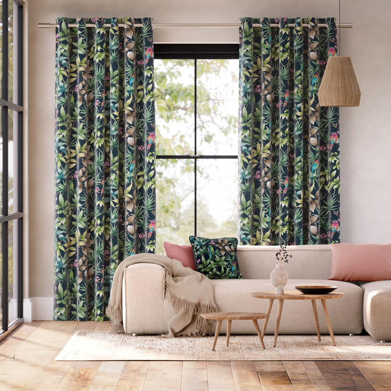 Colorized Paradiso Teal Curtains 6483
