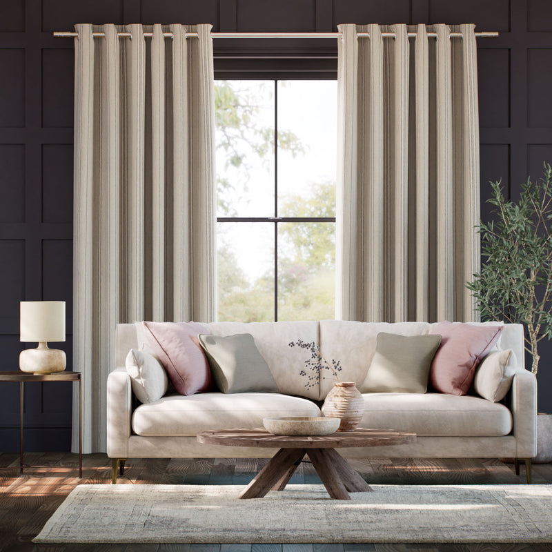 Colorized Taylor Latte Stripe Curtains 6528