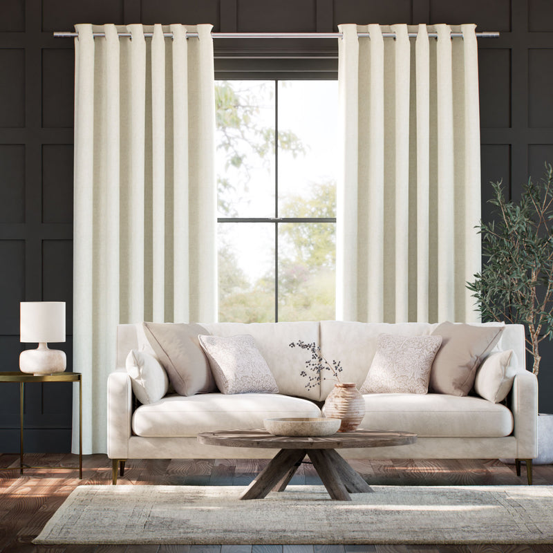Colorized Eco-Friendly Riley Natural White Curtains 6532