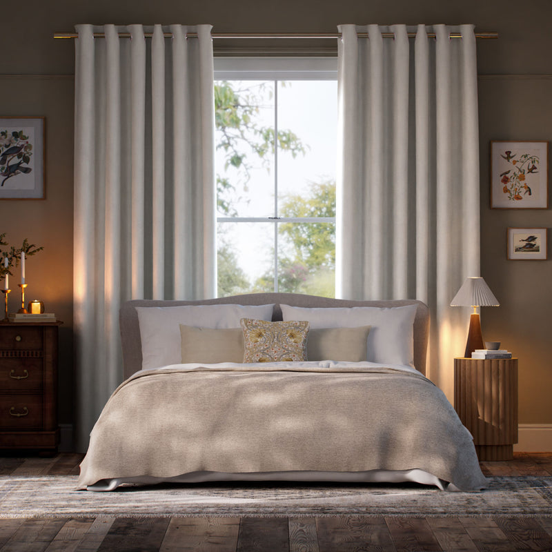 Colorized Cambridge Velvet Blackout Coconut Curtains 6578