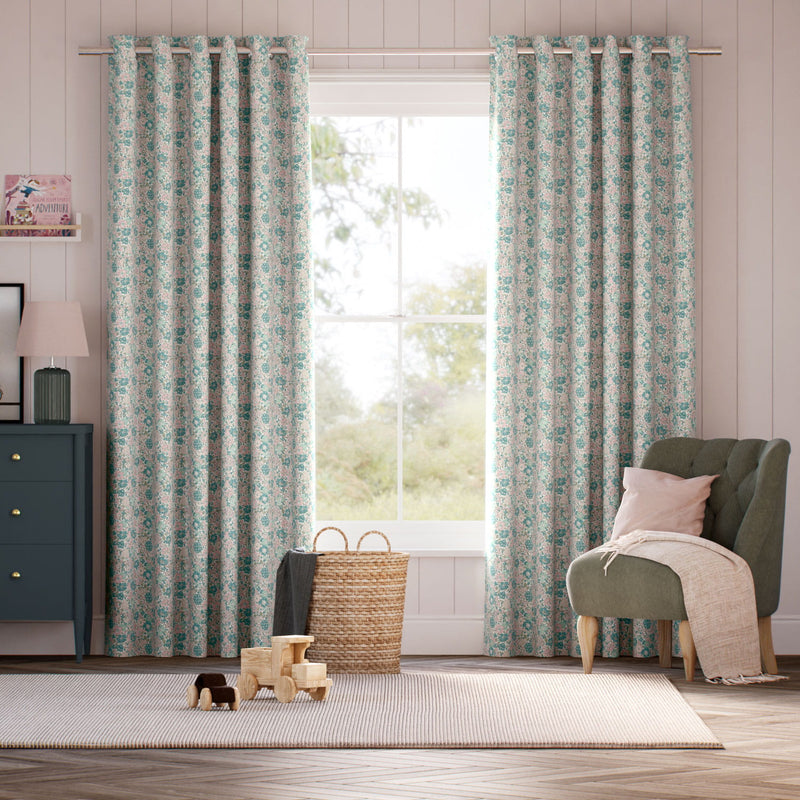 Colorized Glen Lyon Basil Curtains 6602