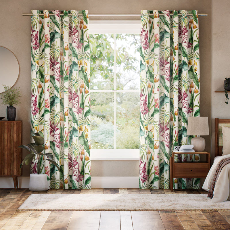 Colorized Cedella Tropical Curtains 6627