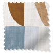 ColorizedSwatch Torillo Terracotta & Pacific Curtains sample image 6630