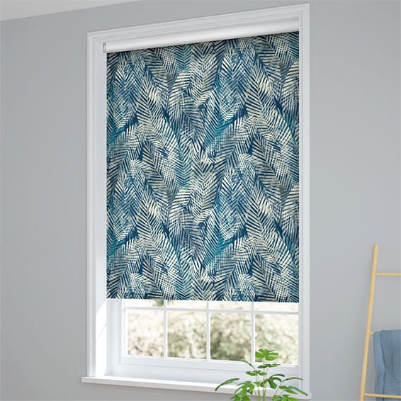 ColorizedZoom Choices Shadow Leaf Linen Admiral Roller Blind 8023