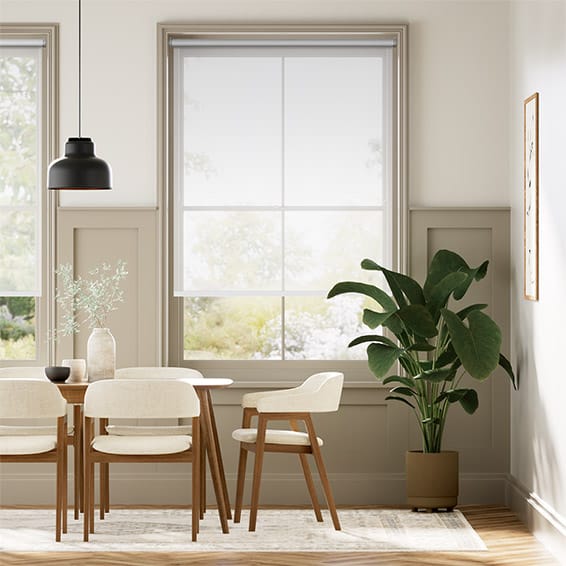 Colorized Solana White  Roller Blind 8094
