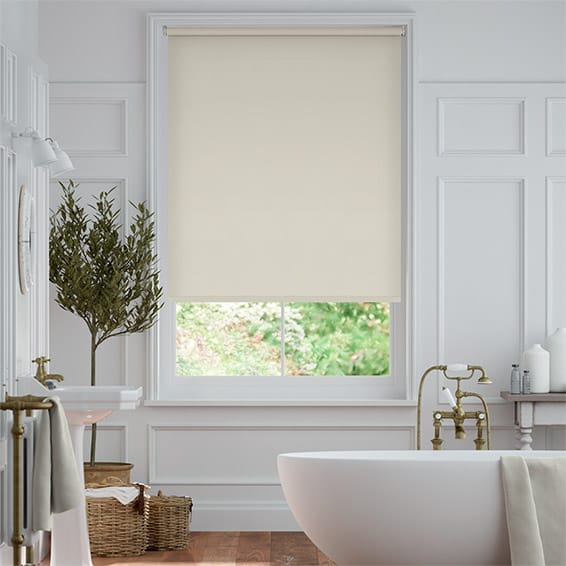 Colorized Sorrento Blackout Ecru Roller Blind 8098