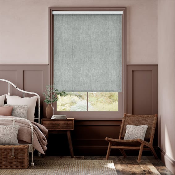 Colorized Thermal Luxe Dimout Blue Mist Roller Blind 8113