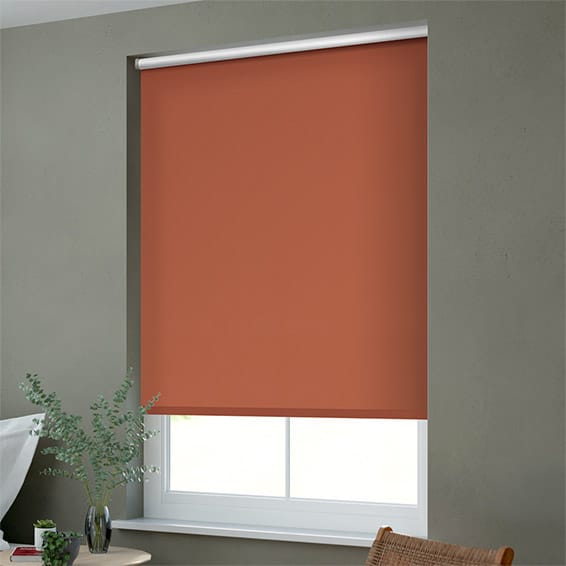 ColorizedZoom Toulouse Blackout Paprika Roller Blind 8130