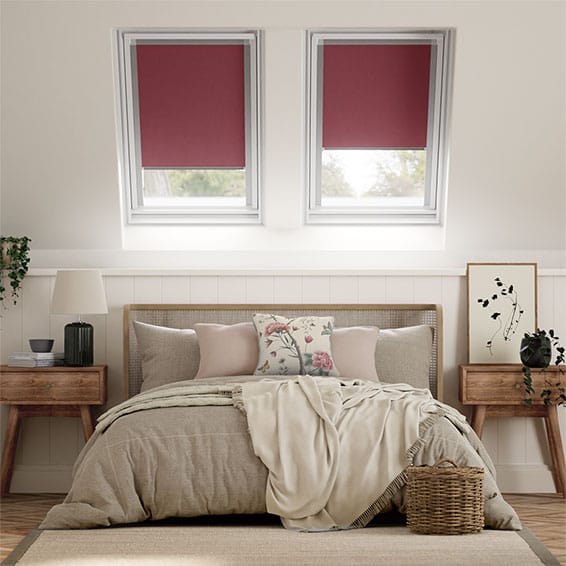 Colorized Elements Berry Blackout Blind for VELUX® Windows 8234