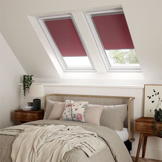 ColorizedZoom Elements Berry Blackout Blind for VELUX® Windows 8234