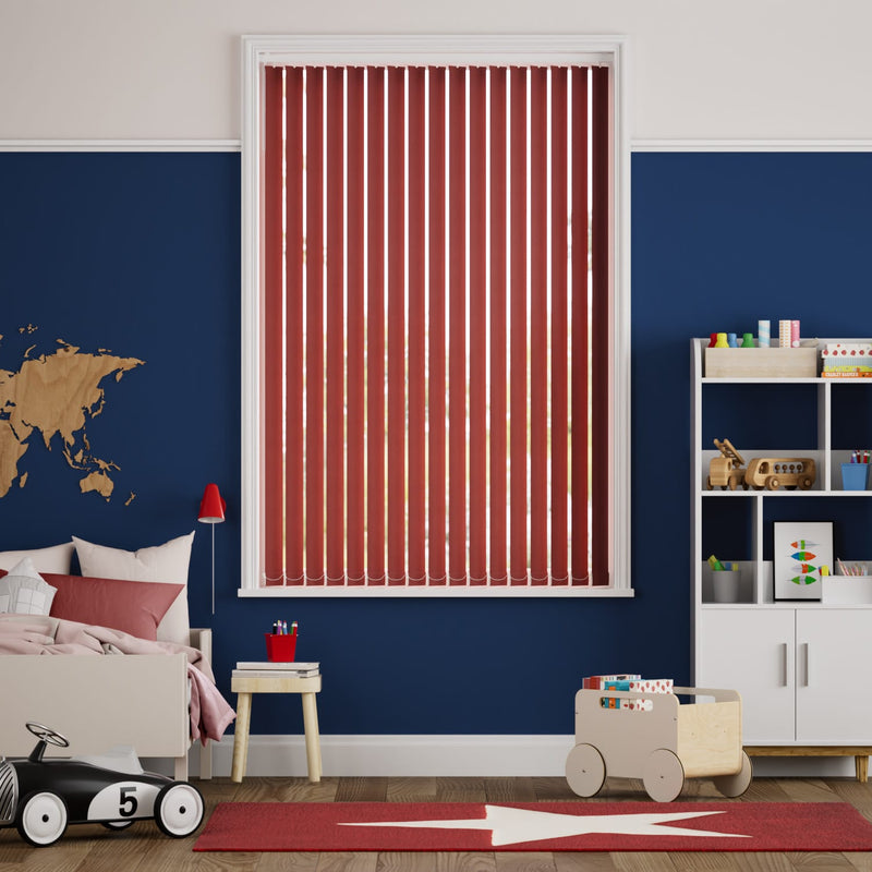 Colorized Valencia Sangria Vertical Blind 8311