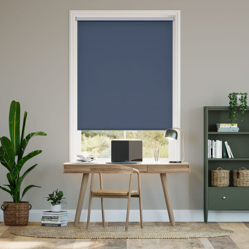 Colorized Verona Blackout Navy Roller Blind 8319