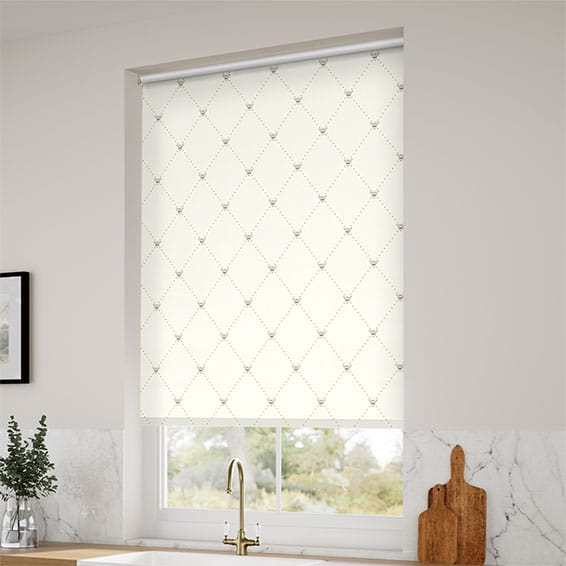 ColorizedZoom Nectar Trellis Honey Roller Blind 9140