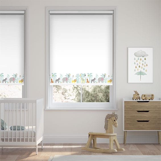 Colorized Jolly Jungle Chalk Blackout Roller Blind 9144