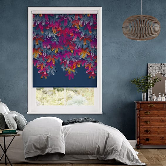 Colorized Acacia Tree Jewel Roller Blind 9149