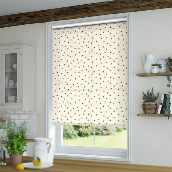 ColorizedZoom Twist2Go Bumblebees Yellow Roller Blind 9158