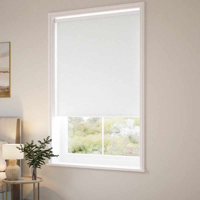 ColorizedZoom Twist2Go Detroit Blackout Stone Grey Roller Blind 9167