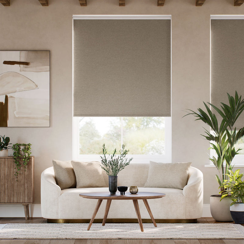 Colorized Twist2Go Vienna Blackout Sesame Roller Blind 9169