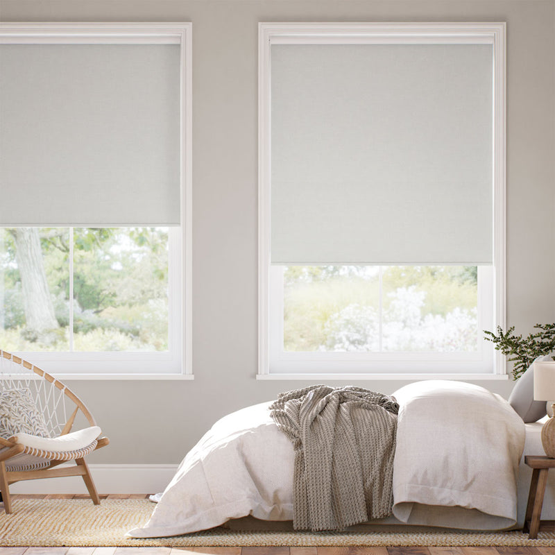 Colorized Twist2Go Corfu Blackout Cloud Grey Roller Blind 9171