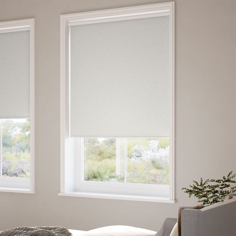 ColorizedZoom Twist2Go Corfu Blackout Cloud Grey Roller Blind 9171