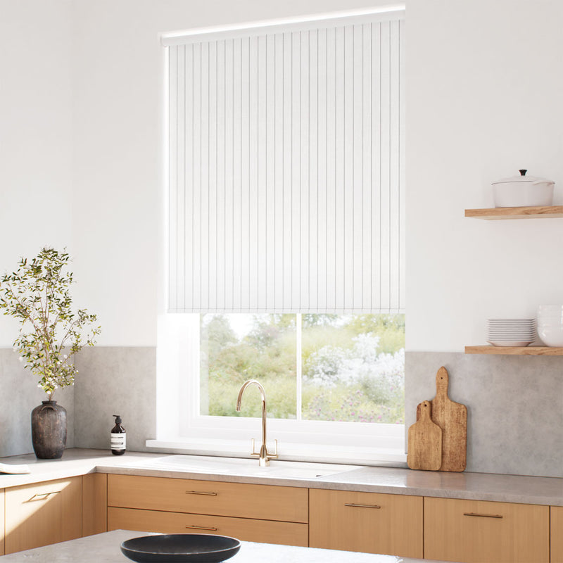 ColorizedZoom Twist2Go Choices Cairo Stripe Parchment Roller Blind 9181
