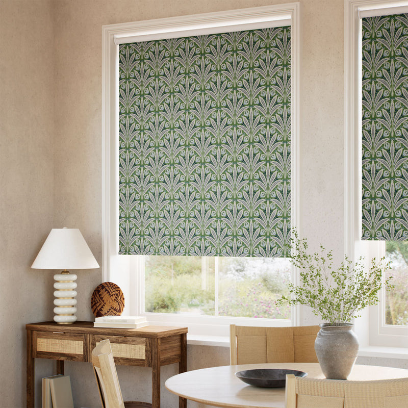 ColorizedZoom Twist2Go Attingham Forest Green Roller Blind 9220