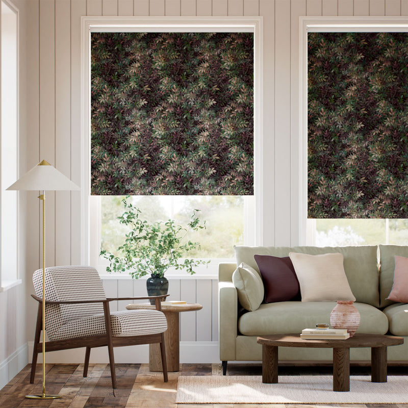 Colorized Twist2Go Congo Velvet Mulberry Roller Blind 9227