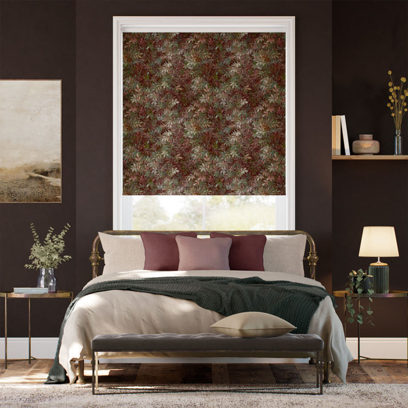 Colorized Twist2Go Congo Velvet Jewel Wine Roller Blind 9226