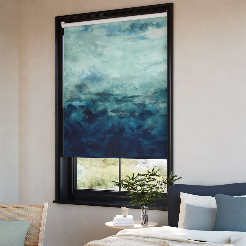 ColorizedZoom Twist2Go Nairobi Azure Roller Blind 9241