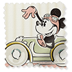 ColorizedSwatch Minnie On The Move Stripe Blackout Natural Roller Blind sample image 9295