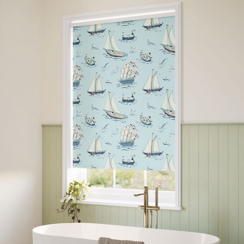 ColorizedZoom Twist2Go Donald Nautical Blackout Cornflower Roller Blind 9303