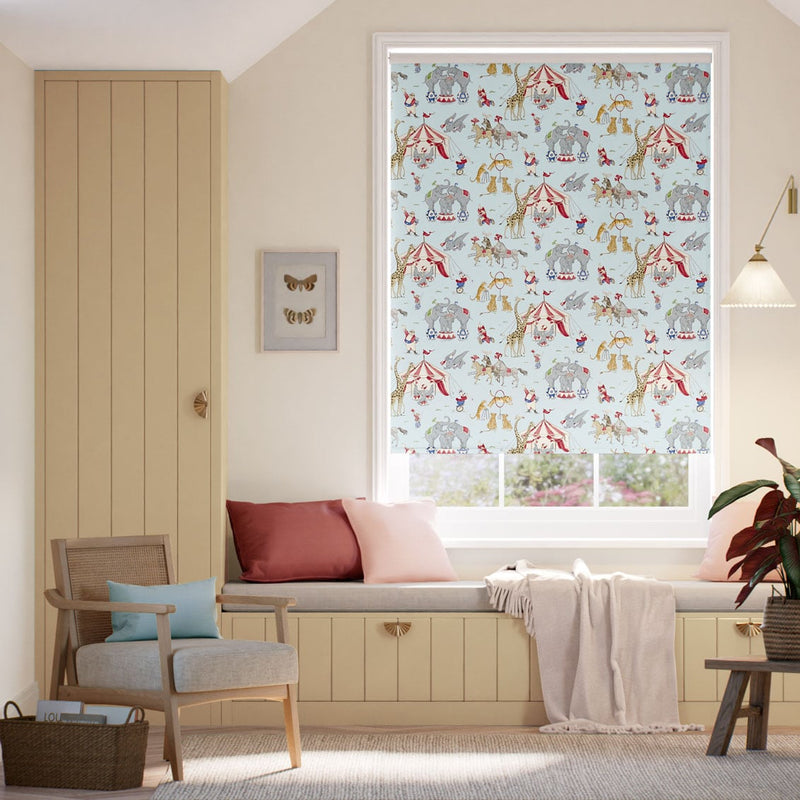 Colorized Twist2Go Dumbo Blackout Sky Blue Roller Blind 9308