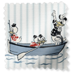 ColorizedSwatch Splash Blackout Donald Nautical Border Powder Blue Roller Blind sample image 9315