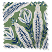 ColorizedSwatch Attingham Forest Green Roman Blind sample image 9350